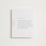 "Perennial" - Letterpress Direction Cards in Cucumber by Amy Kross - Front
