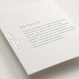 "Perennial" - Letterpress Direction Cards in Cucumber by Amy Kross - Detail