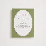 "la graine" - Letterpress Direction Cards in Burnt Sienna by Alaina Cherup - Front