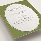 "la graine" - Letterpress Direction Cards in Burnt Sienna by Alaina Cherup - Detail