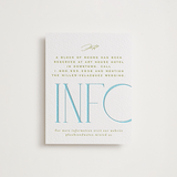 "Numerical" - Letterpress Direction Cards in Pool by Owl and Toad - Front