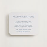 "Brooklyn" - Letterpress Direction Cards in Marine Blue by Ellen Schlegelmilch - Front