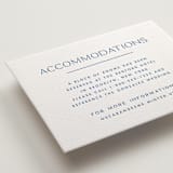 "Brooklyn" - Letterpress Direction Cards in Sapphire by Ellen Schlegelmilch - Detail