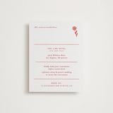 "Alaia" - Letterpress Direction Cards in Verona Sunset by Blustery August - Front