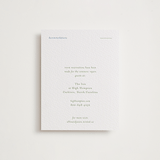 "Tuscany" - Letterpress Direction Cards in Sky Blue by Blustery August - Front