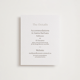 "Perriand" - Letterpress Direction Cards in Coffee by Megan Davis - Front