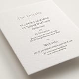 "Perriand" - Letterpress Direction Cards in Coffee by Megan Davis - Detail
