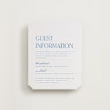 "Clarity" - Letterpress Direction Cards in Marine Blue by Heather Cairl - Front