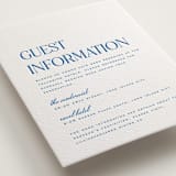"Clarity" - Letterpress Direction Cards in Sapphire by Heather Cairl - Detail