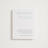 "Juniper" - Letterpress Direction Cards in Turquoise by Blustery August - Front