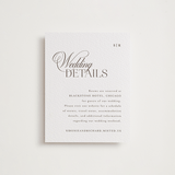 "Sibonie" - Letterpress Direction Cards in Coffee by Melanie Kosuge - Front