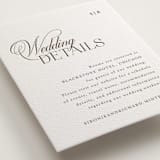 "Sibonie" - Letterpress Direction Cards in Coffee by Melanie Kosuge - Detail