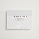 "Stripes" - Letterpress Direction Cards in Burnt Sienna by Kelly Watkins - Front