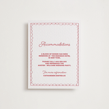 "Crazy Little Thing Called Love" - Letterpress Direction Cards in Scarlet by Helena Vitto - Front