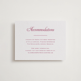 "Modernne" - Letterpress Direction Cards in Merlot by Carolyn MacLaren - Front