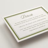 "Ethereal gardens" - Letterpress Direction Cards in Pistachio by Sarah Knight - Detail