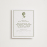 "wedding bouquet" - Letterpress Direction Cards in Pistachio by Lori Wemple - Front