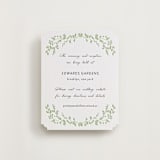 "flower garden" - Letterpress Direction Cards in Matcha | Soft Black by Susan Moyal - Front