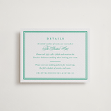 "Hartford" - Letterpress Direction Cards in Shamrock by Olivia Raufman - Front