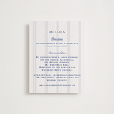 "Raies" - Letterpress Direction Cards in Lapis by Tamara Hilje - Front