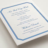 "Brasserie" - Letterpress Direction Cards in Sapphire by Megan Davis - Detail
