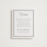 "Haverly" - Letterpress Direction Cards in Graphite by Jessica Williams - Front