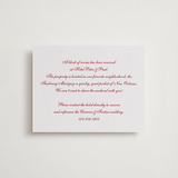 "Larkin" - Letterpress Direction Cards in Scarlet by Megan Davis - Front