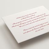 "Larkin" - Letterpress Direction Cards in Scarlet by Megan Davis - Detail