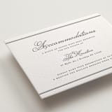 "Bliss" - Letterpress Direction Cards in Soft Black by Kelly Watkins - Detail