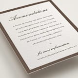 "grammercy" - Letterpress Direction Cards in Coffee by Sara Hicks Malone - Detail