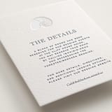 "The Sea" - Letterpress Direction Cards in Aegean by Jenna Holcomb - Detail
