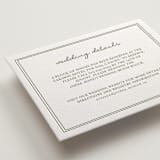 "The Verdure Suite" - Letterpress Direction Cards in Moss by Brittney Jensen - Detail