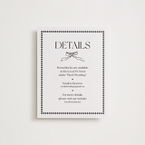 "Trés Chic" - Letterpress Direction Cards in Soft Black | Graphite by Julia Liverton - Front
