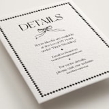 "Trés Chic" - Letterpress Direction Cards in Soft Black | Graphite by Julia Liverton - Detail