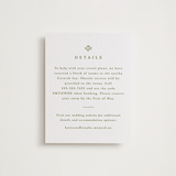 "Posy" - Letterpress Direction Cards in Pistachio by Olivia Raufman - Front