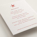 "lobster" - Letterpress Direction Cards in Neon Orange by Pippa Shaw - Detail
