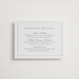 "Heirloom Needlework" - Letterpress Direction Cards in Gravel by Meggy Masters - Front