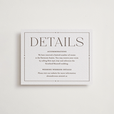 "Quiet Luxury" - Letterpress Direction Cards in Coffee by Oscar and Emma - Karly Depew - Front