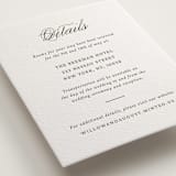 "Willow" - Letterpress Direction Cards in Coffee by Snow and Ivy - Detail