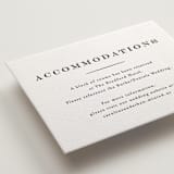 "Proper" - Letterpress Direction Cards in Soft Black by Carolyn MacLaren - Detail