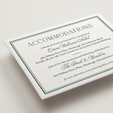 "Fresh Classic" - Letterpress Direction Cards in Cucumber by letterfix - Detail