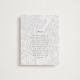 "Subtle Marble" - Letterpress Direction Cards in Soft Black by Erin L. Wilson - Front