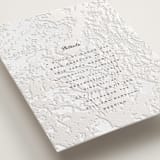 "Subtle Marble" - Letterpress Direction Cards in Soft Black by Erin L. Wilson - Detail
