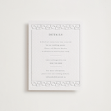 "cerchi" - Letterpress Direction Cards in Stone by Vera Lim - Front