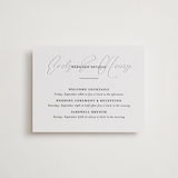 "Bespoke" - Letterpress Direction Cards in Soft Black | Blind Deboss by Meggy Masters - Front