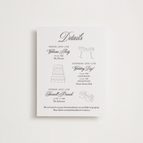 "Infinite" - Letterpress Direction Cards in Soft Black by Alston Foster - Front