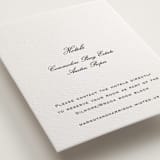 "Cornelia" - Letterpress Direction Cards in Soft Black by Megan Davis - Detail