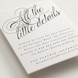 "Forever" - Letterpress Direction Cards in Soft Black by Hudson meet Rose - Detail