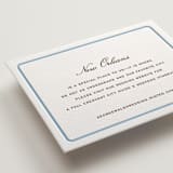 "Aperitif" - Letterpress Direction Cards in Sky Blue by Megan Davis - Detail