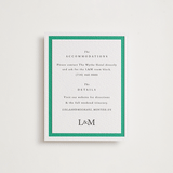 "Classic Initials" - Letterpress Direction Cards in Soft Black by mo kelley - Front